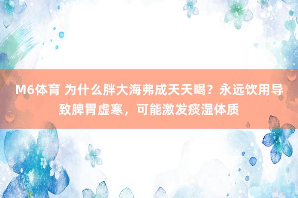 M6体育 为什么胖大海弗成天天喝？永远饮用导致脾胃虚寒，可能激发痰湿体质